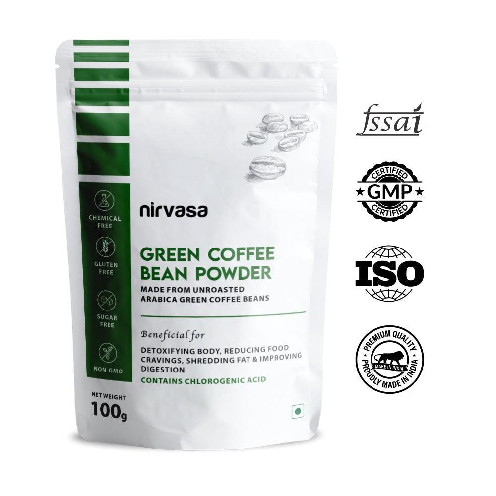 Nirvasa Unroasted Green Coffee Powder - 100 gms